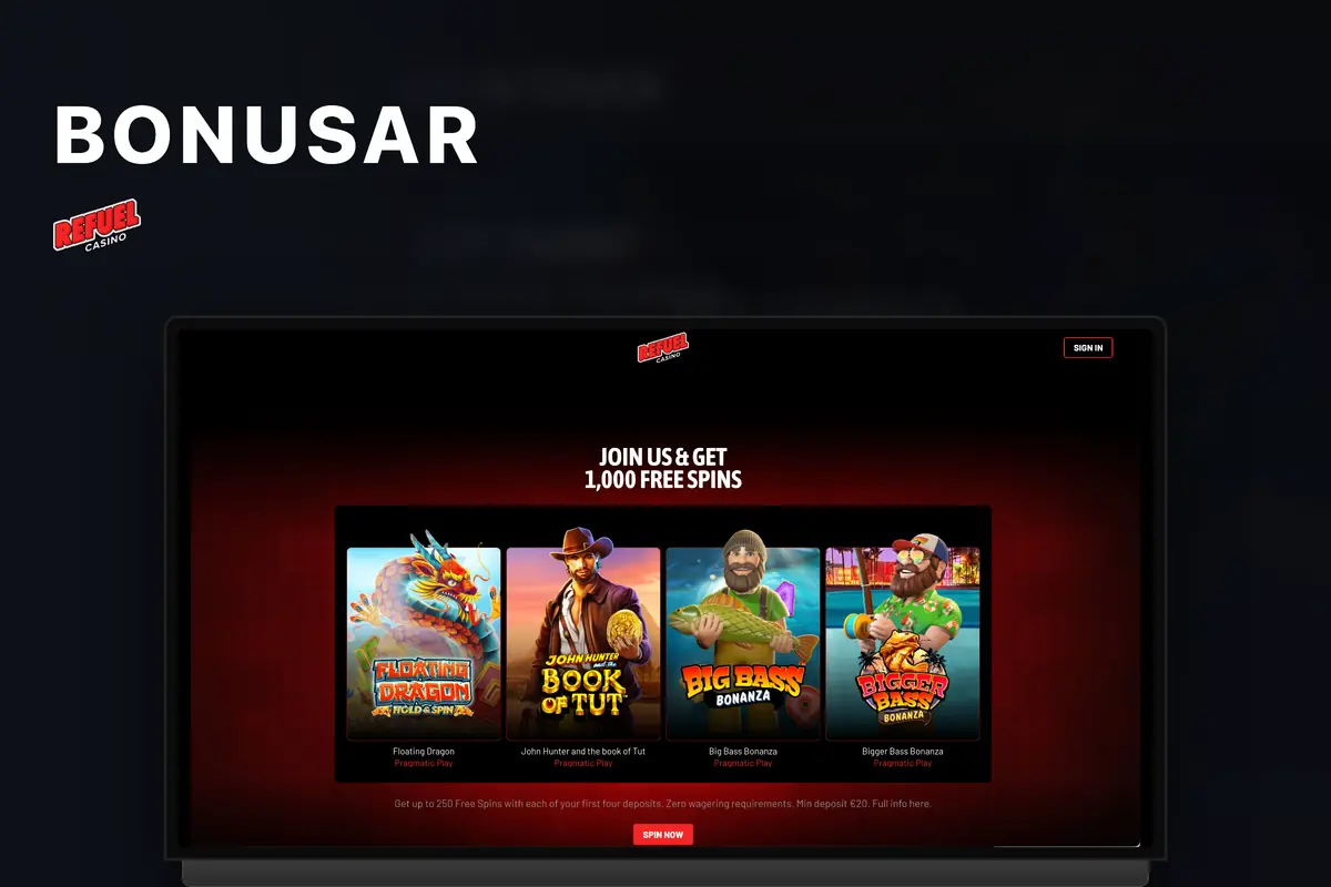 Bonusar och fria spins hos Refuel Casino